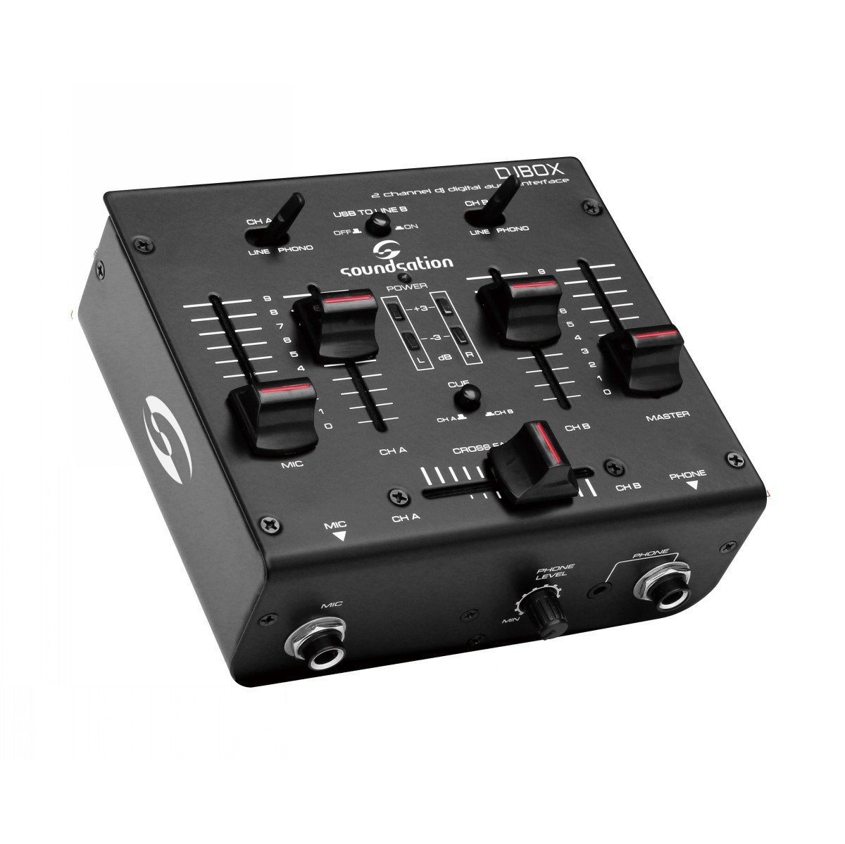 Soundsation DJBOX DJ Audio Interface & Mixer DJ Gear Fun & Food Shop